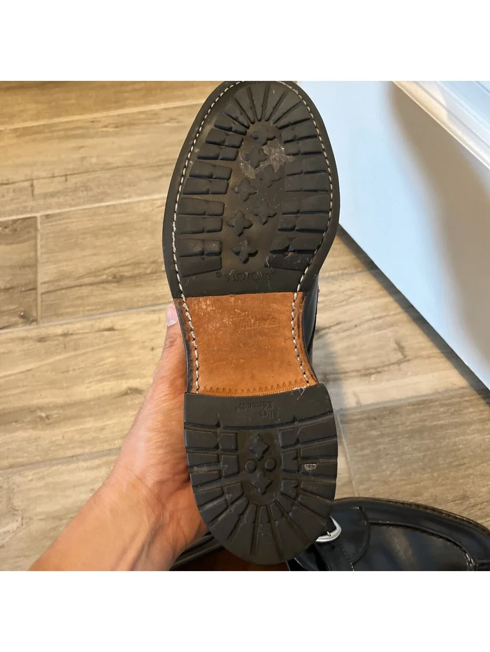 ALLEN EDMONDS CORNELL BLACK MONK STRAP VIBRAM SOLES 10B VGC